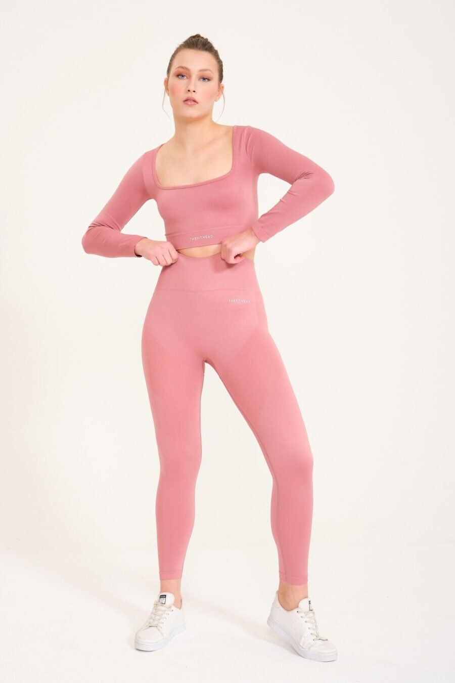 Dikişsiz Toparlayıcı Push-up Seamless Spor Tayt - Görsel 2